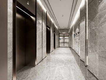 办公空间电梯厅设计